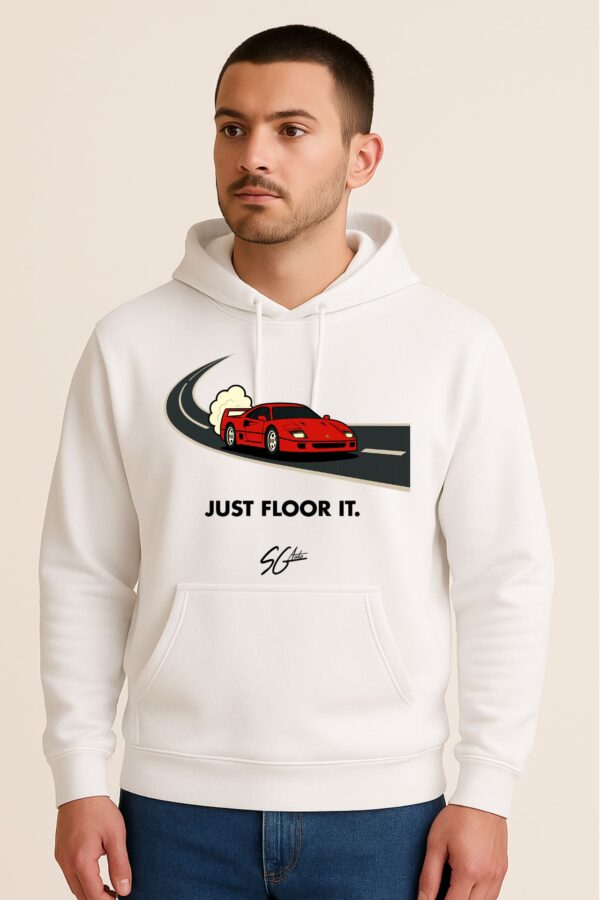 "JUST FLOOR IT"  Ferrari F40 Hoodie