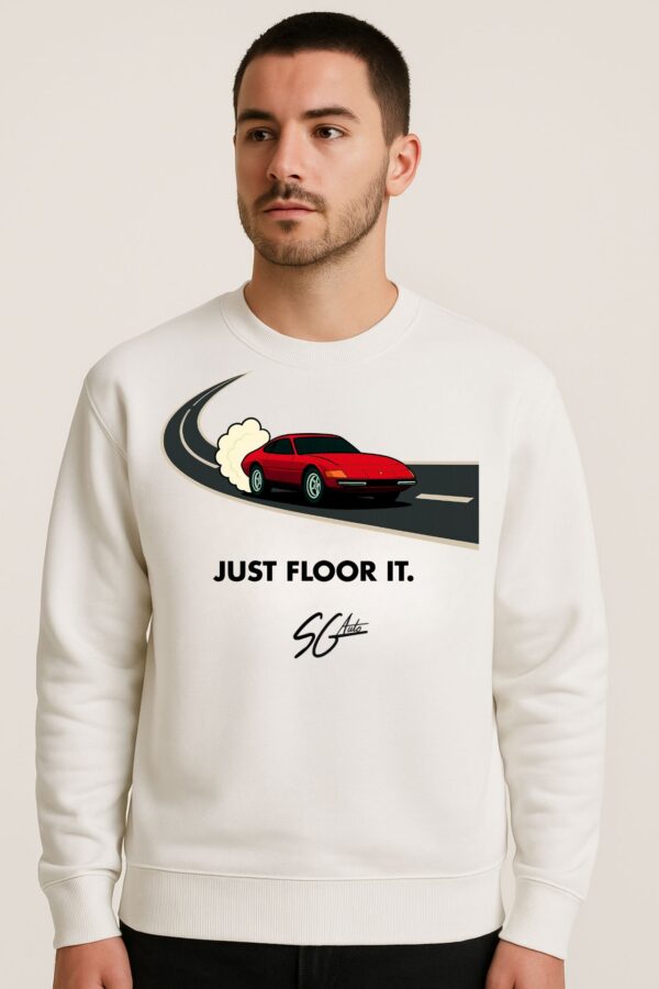 "JUST FLOOR IT" Ferrari Daytona Crewneck