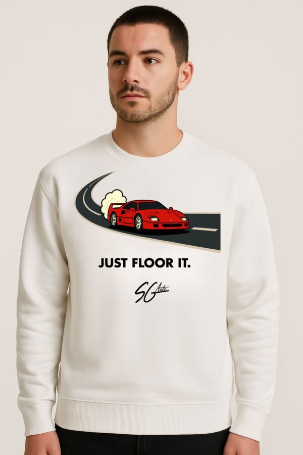 "JUST FLOOR IT" Ferrari F40 Crewneck